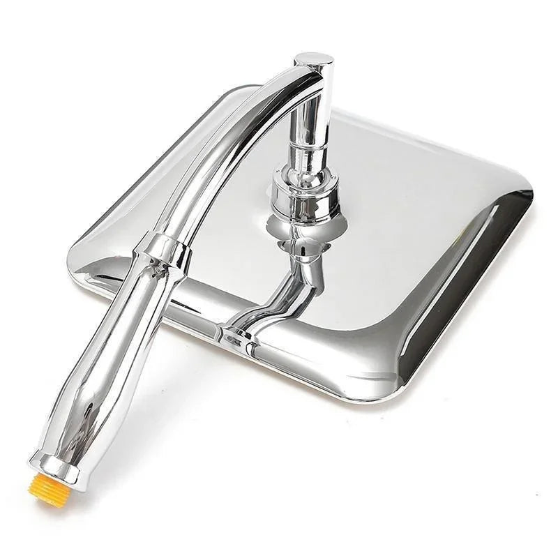 8-Inch Square Rainfall Shower Head with Extension Arm - 8