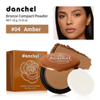 Matte Bronze Pressed Powder for Facial Contouring and Setting