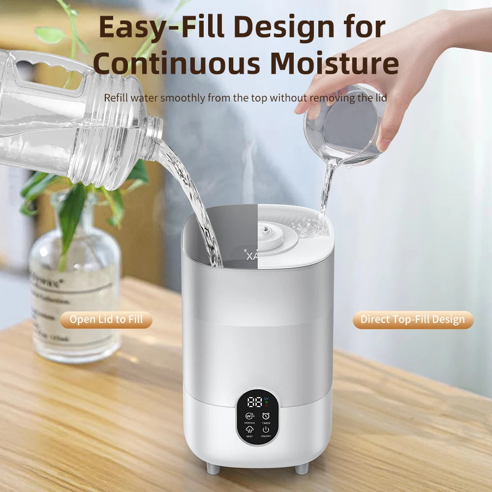 4L Ultrasonic Air Humidifier with Dual Mist and Aromatherapy - 6