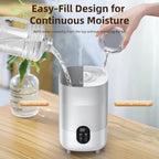 4L Ultrasonic Air Humidifier with Dual Mist and Aromatherapy