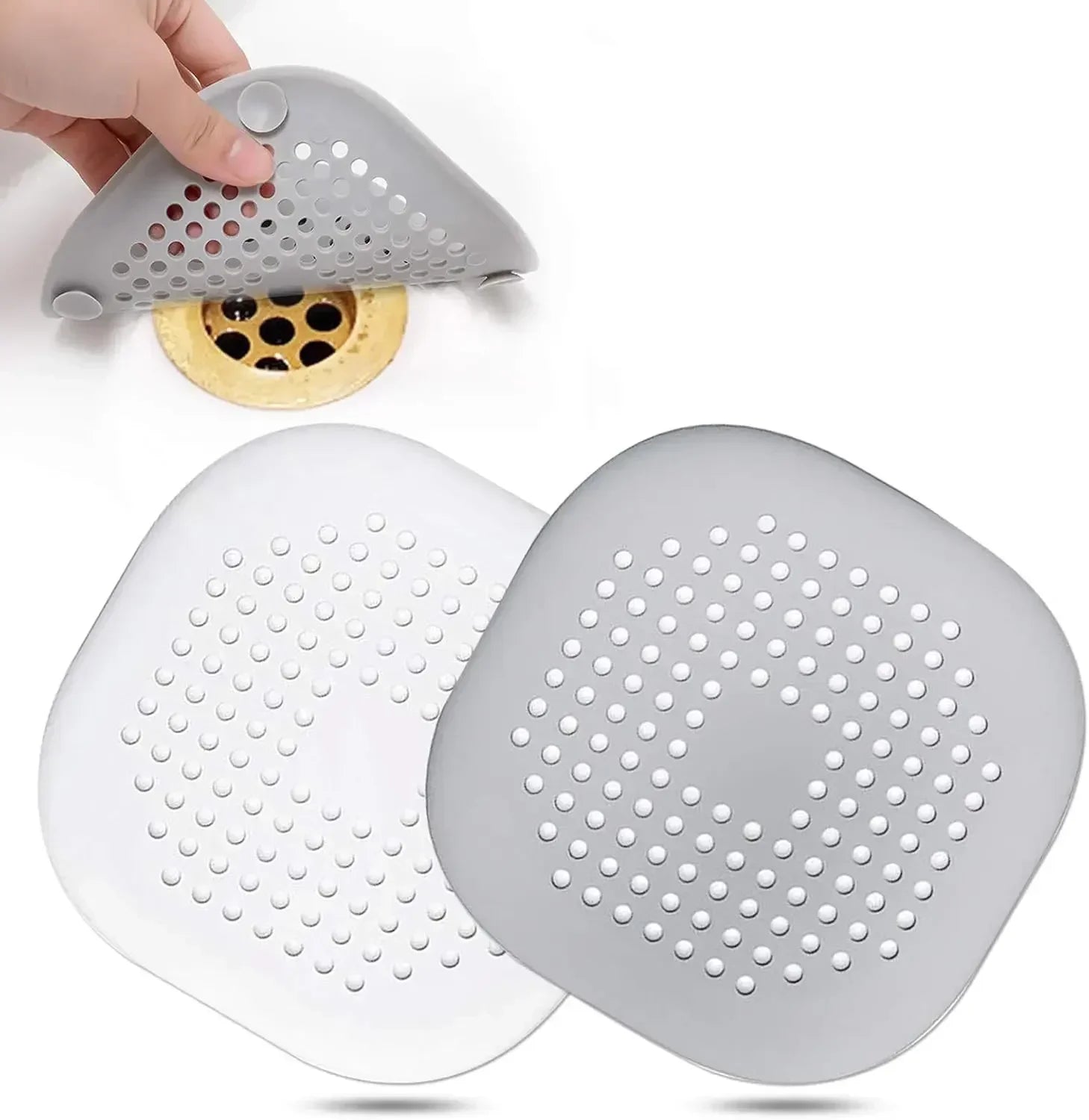 Anti-Clog Silicone Hair Catcher and Drain Strainer - 15
