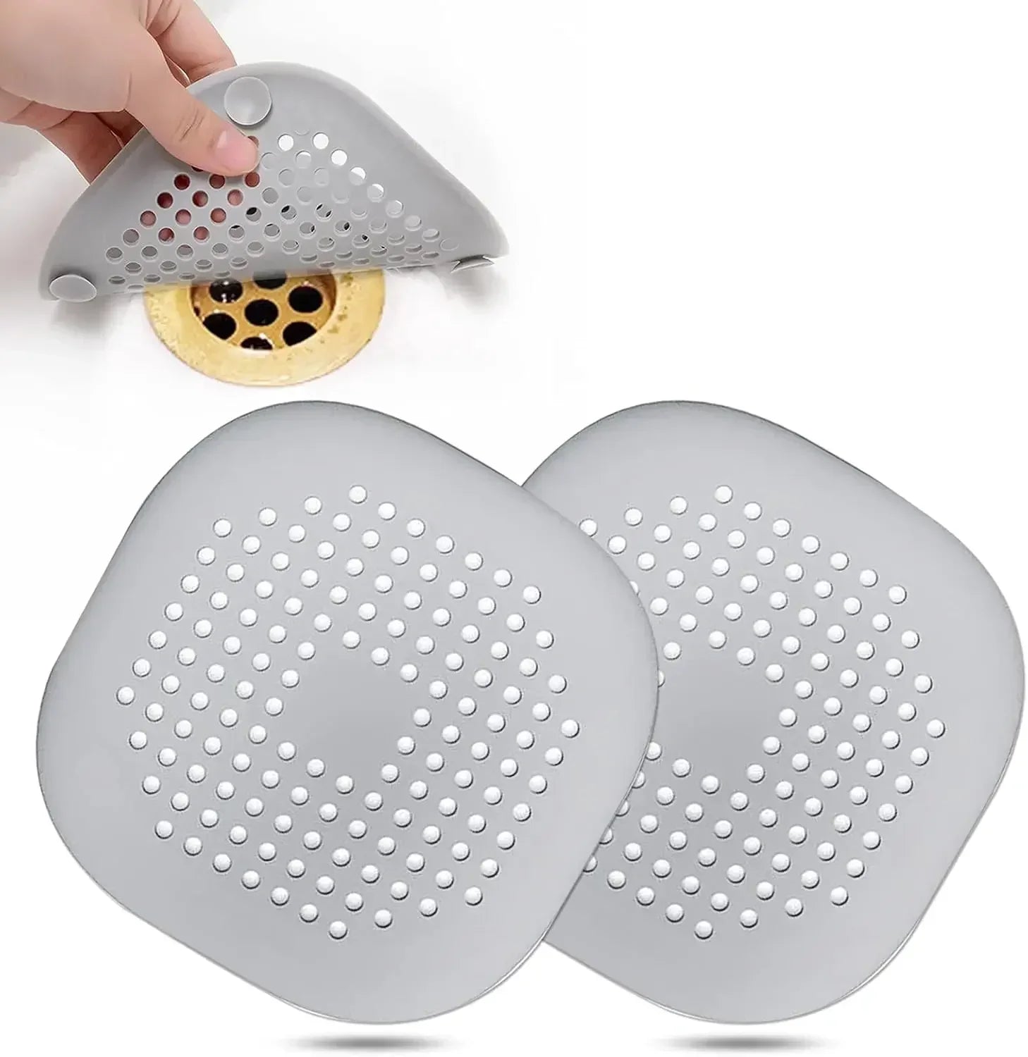 Anti-Clog Silicone Hair Catcher and Drain Strainer - 16