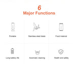 Portable Electric Rechargeable Juicer Blender Cup