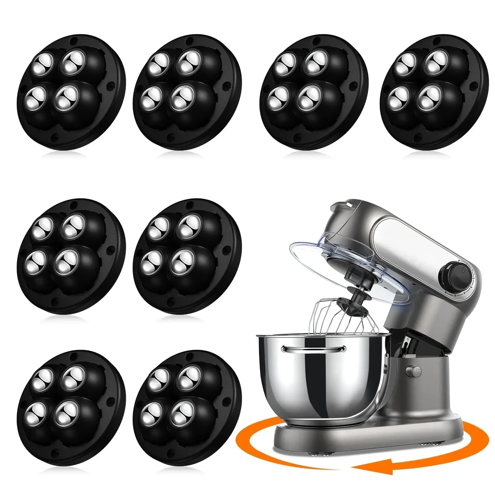 Self-Adhesive 360° Swivel Casters for Furniture and Appliances - 22