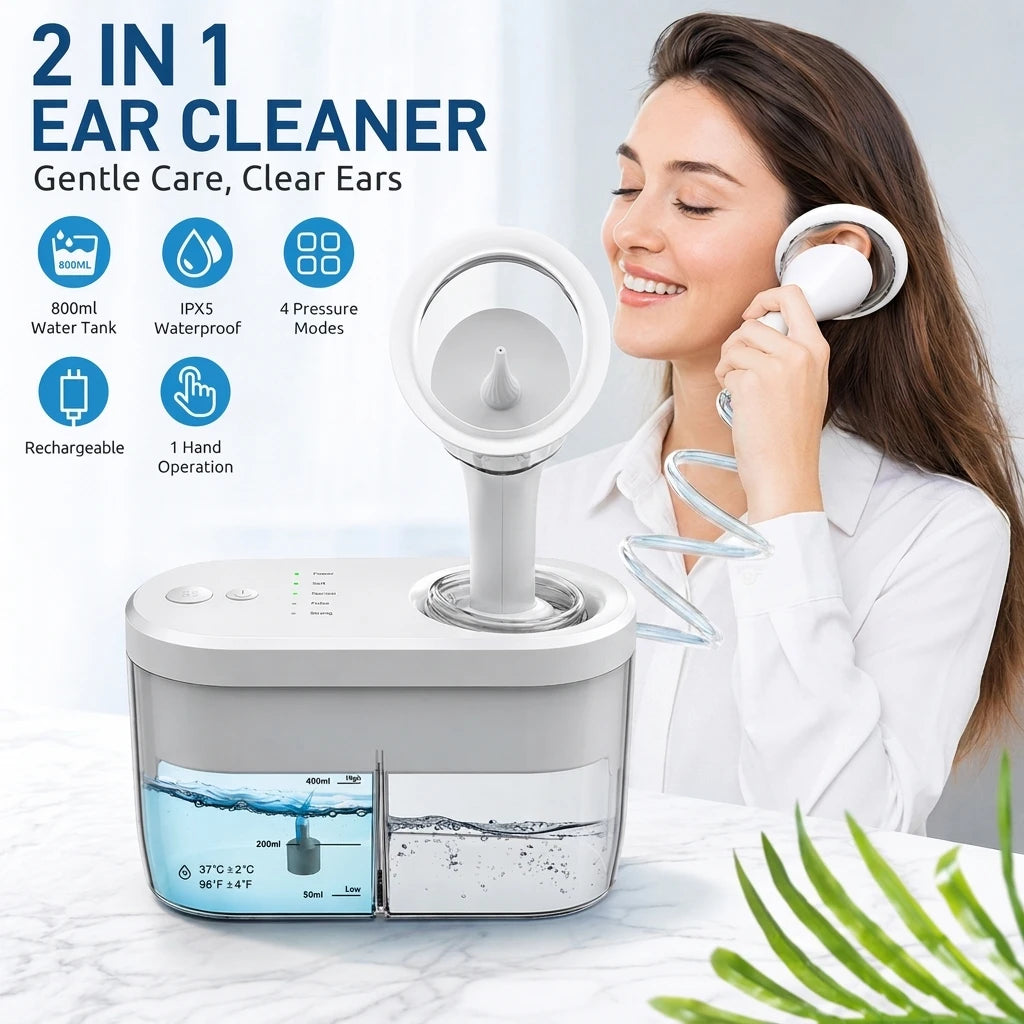Electric Ear Wax Removal Kit with 4 Pressure Modes - 1
