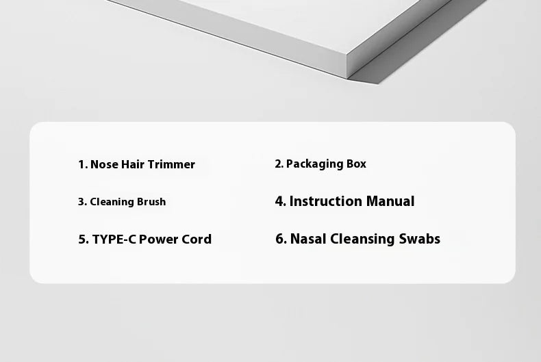 Rechargeable Electric Nose and Ear Hair Trimmer