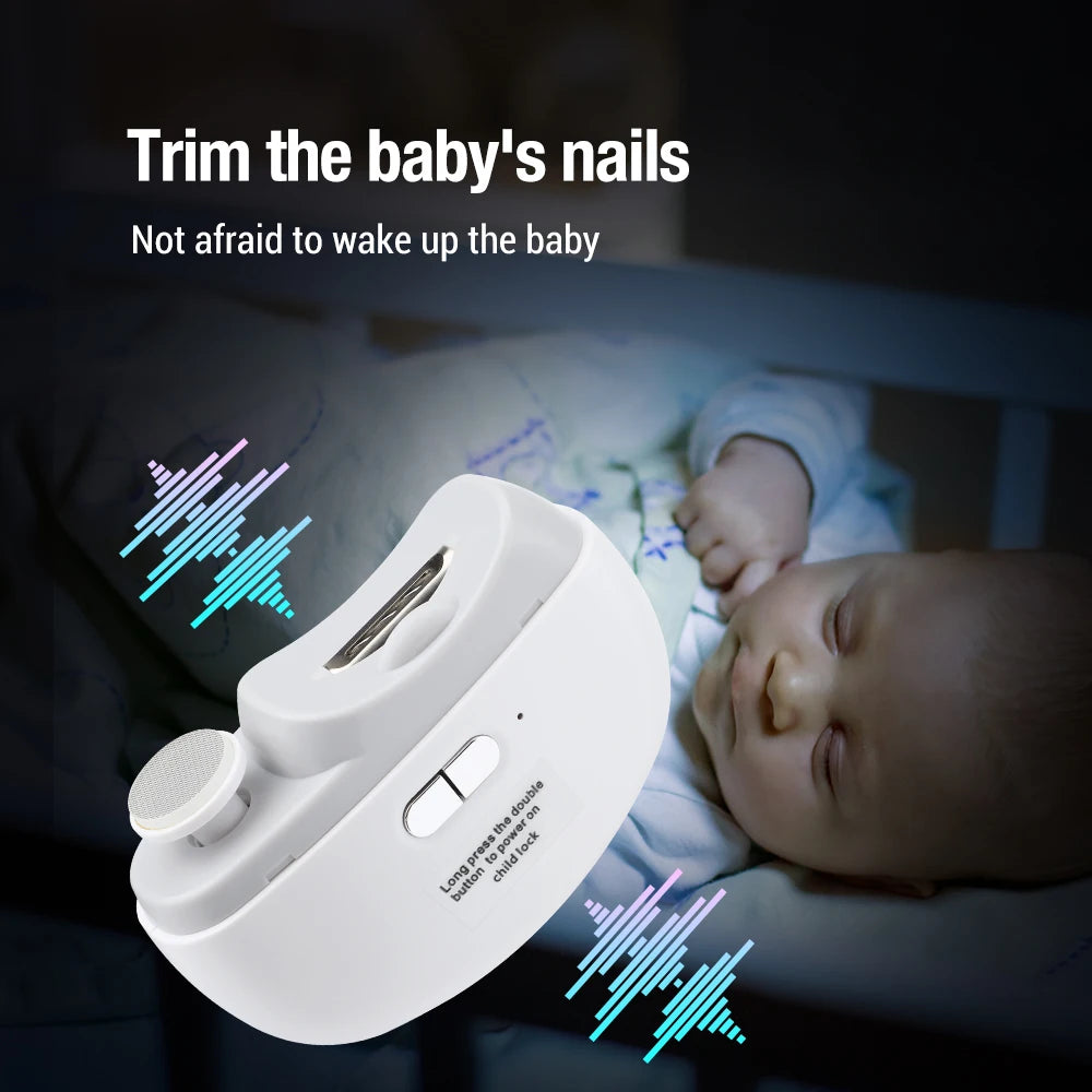 Electric Automatic Nail Trimmer and Polisher for All Ages - 9