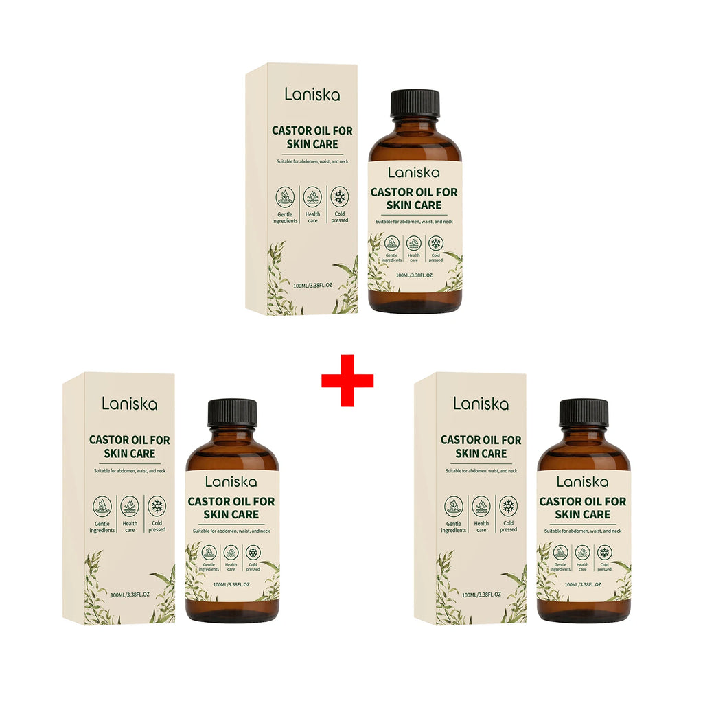 Cold Pressed Castor Oil for Skin Hydration and Body Massage