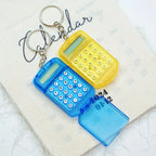 Portable Mini Transparent Flip Calculator with Keychain