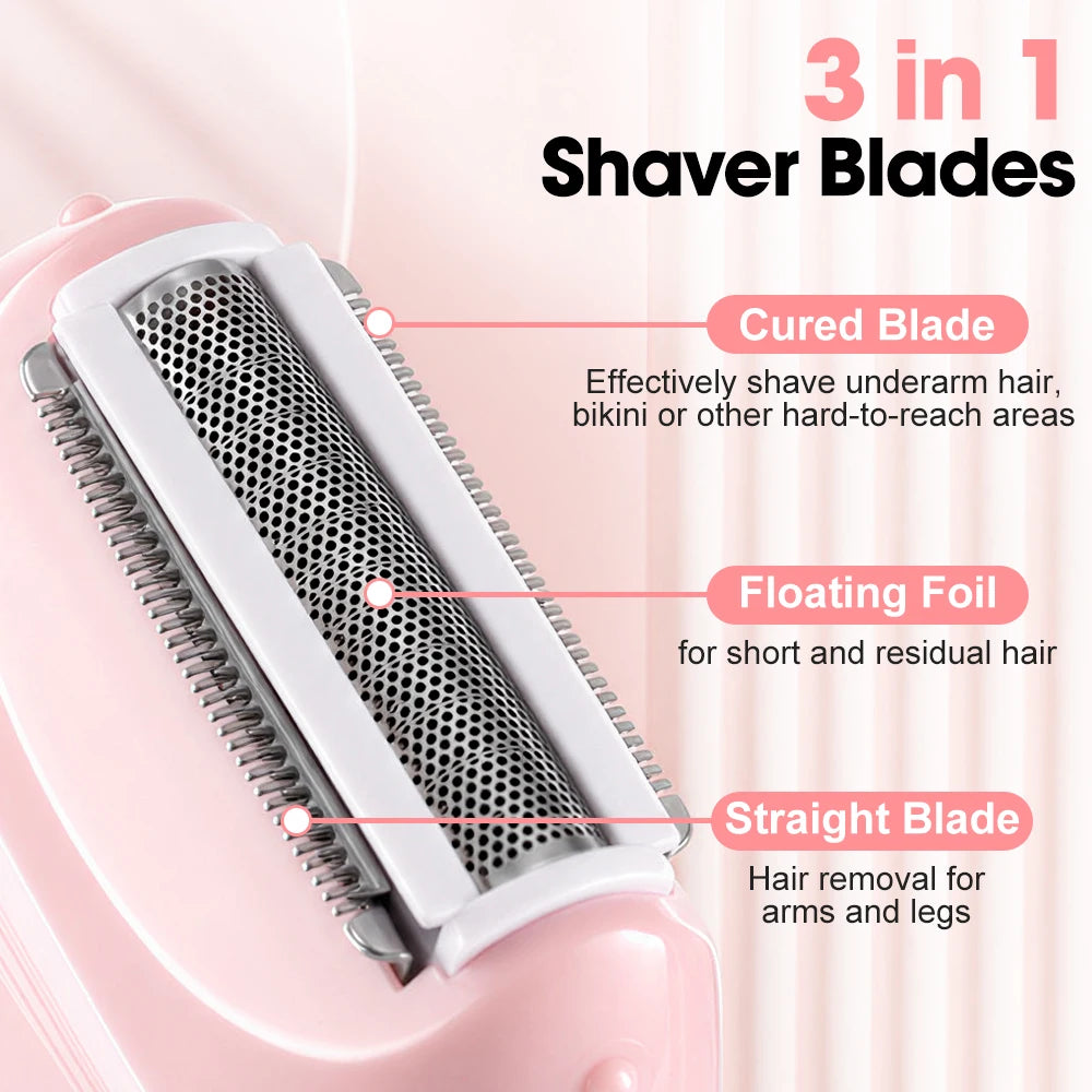 Electric Foil Shaver for Women - Cordless Portable Hair Remover - 2