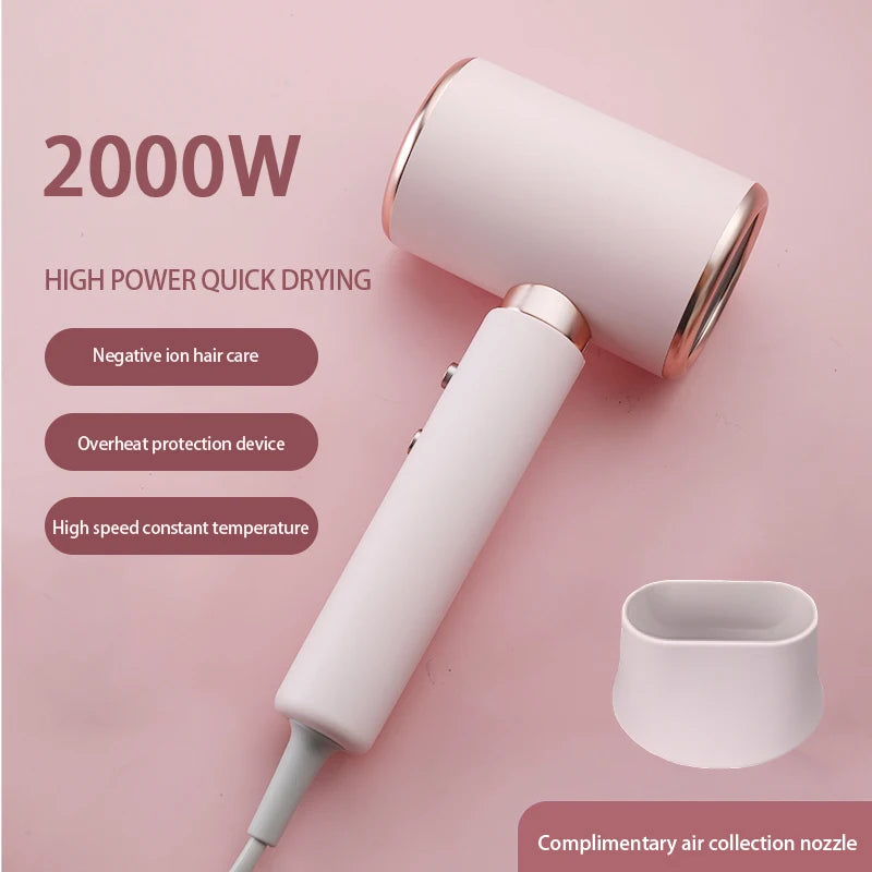 Professional 2000W Ionic Hair Dryer for Fast Styling - 1