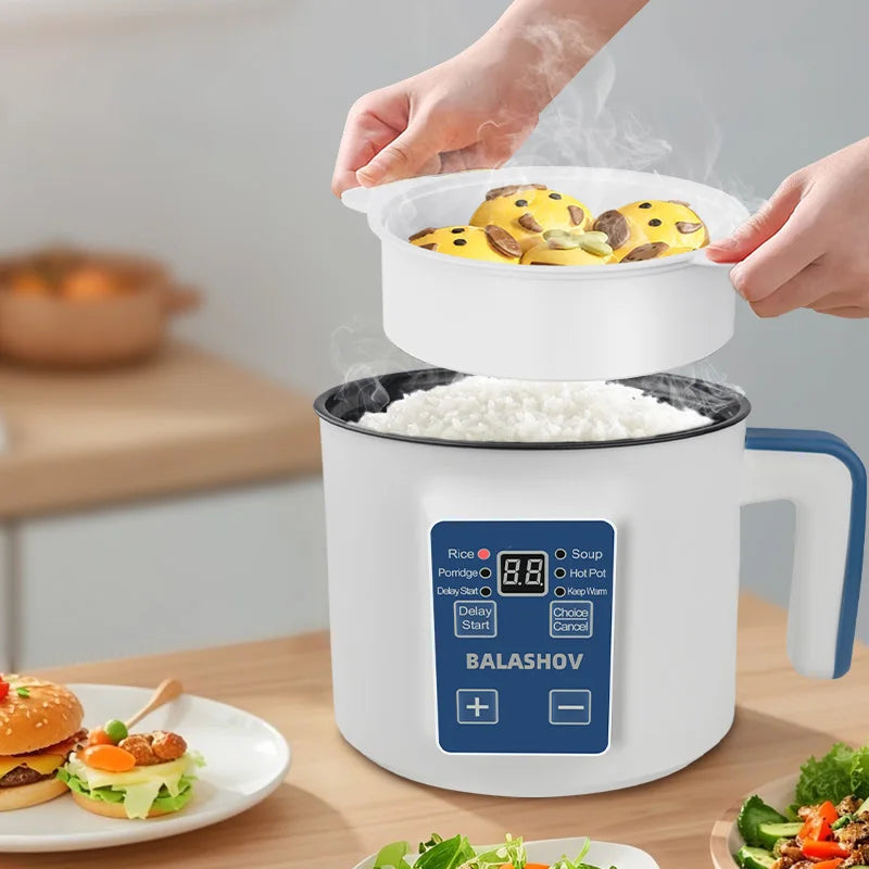 Compact Intelligent Electric Mini Rice Cooker - 6