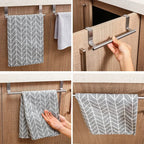 Stainless Steel Over-Cabinet Door Towel Rack