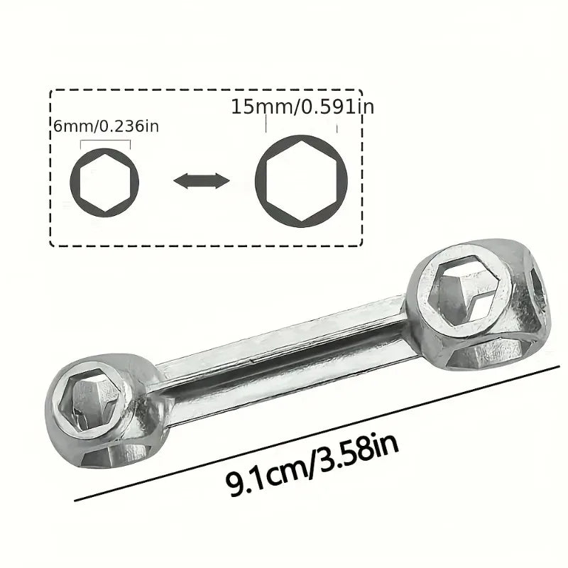 10-in-1 Portable Bicycle Bone Wrench Repair Tool
