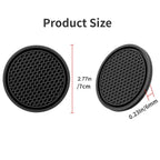 Anti-Slip Car Cup Holder Coasters - 2 Pack