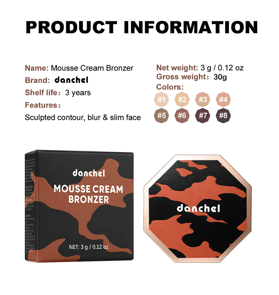 Cream Mousse Contour Bronzer for Seamless Sculpting - 15