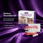 Cosmetic Silicone Denture Set for Natural Smile