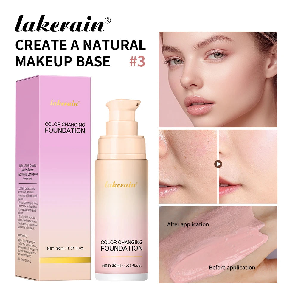Color-Changing Liquid Foundation for Flawless Skin