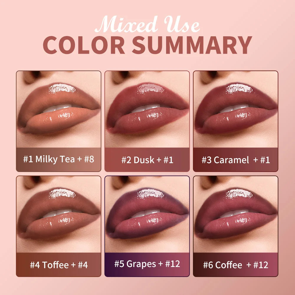Hydrating Water Lip Stain and Gloss Duo Set - 8