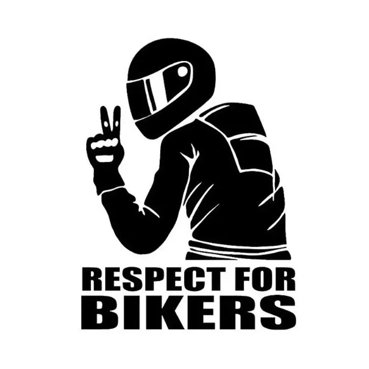 Reflective Biker Helmet Decal for Motorcycles and Cars