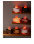 Flame Effect Aromatherapy Humidifier for Home and Bedroom