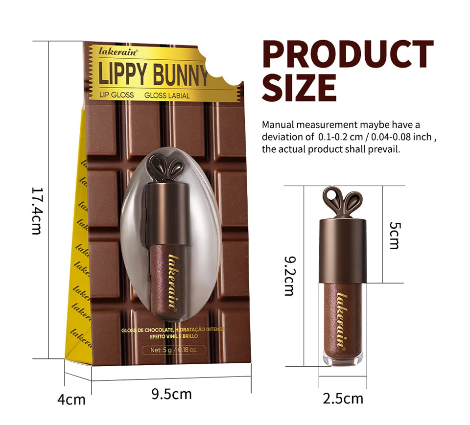 Honey and Chocolate Moisturizing Lip Gloss Duo Set - 30