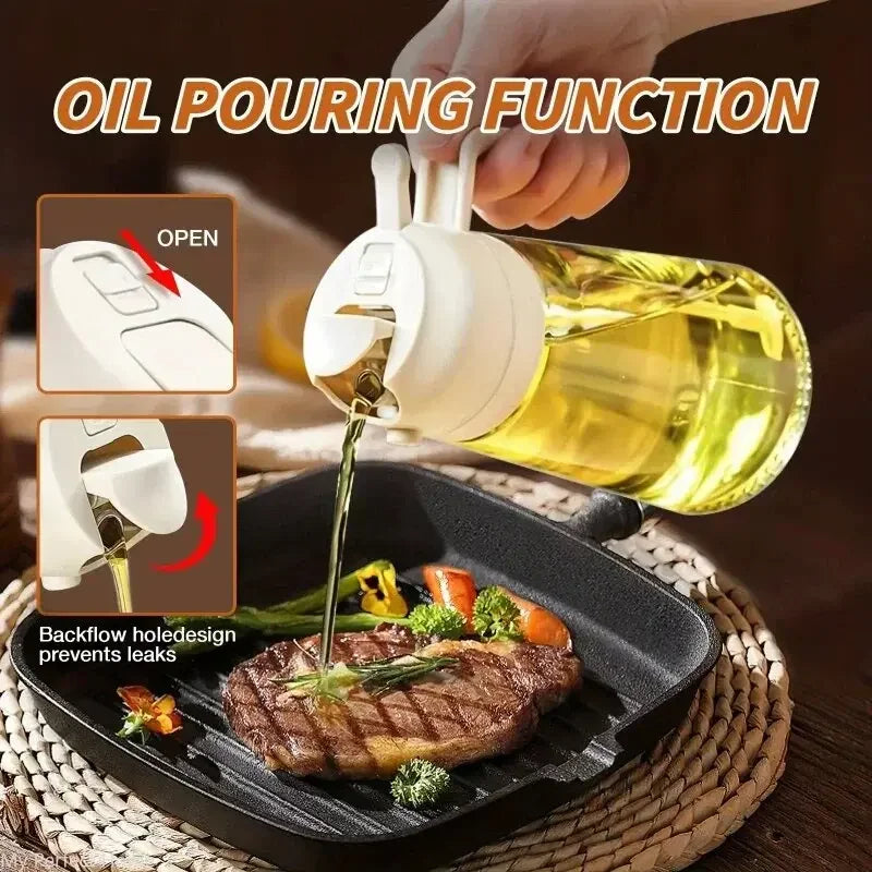 2-in-1 Kitchen Oil Spray and Pour Dispenser