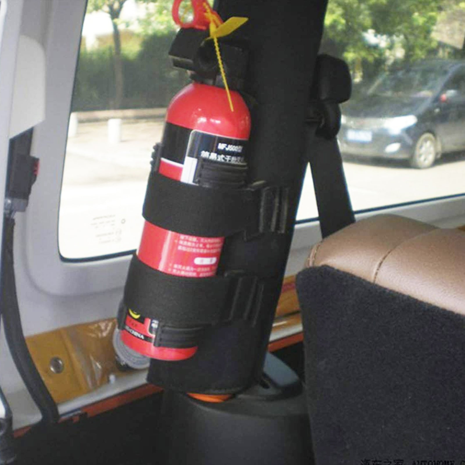 Adjustable Roll Bar Fire Extinguisher Mount for Off-Road Vehicles