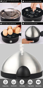 Electric Egg Boiler and Steamer for Perfectly Cooked Eggs