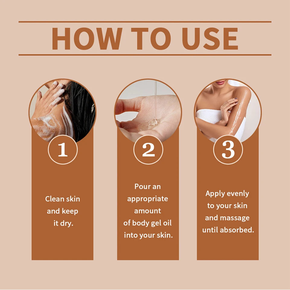 Radiant Cocoa Body Gel Oil for Hydrated Glowing Skin