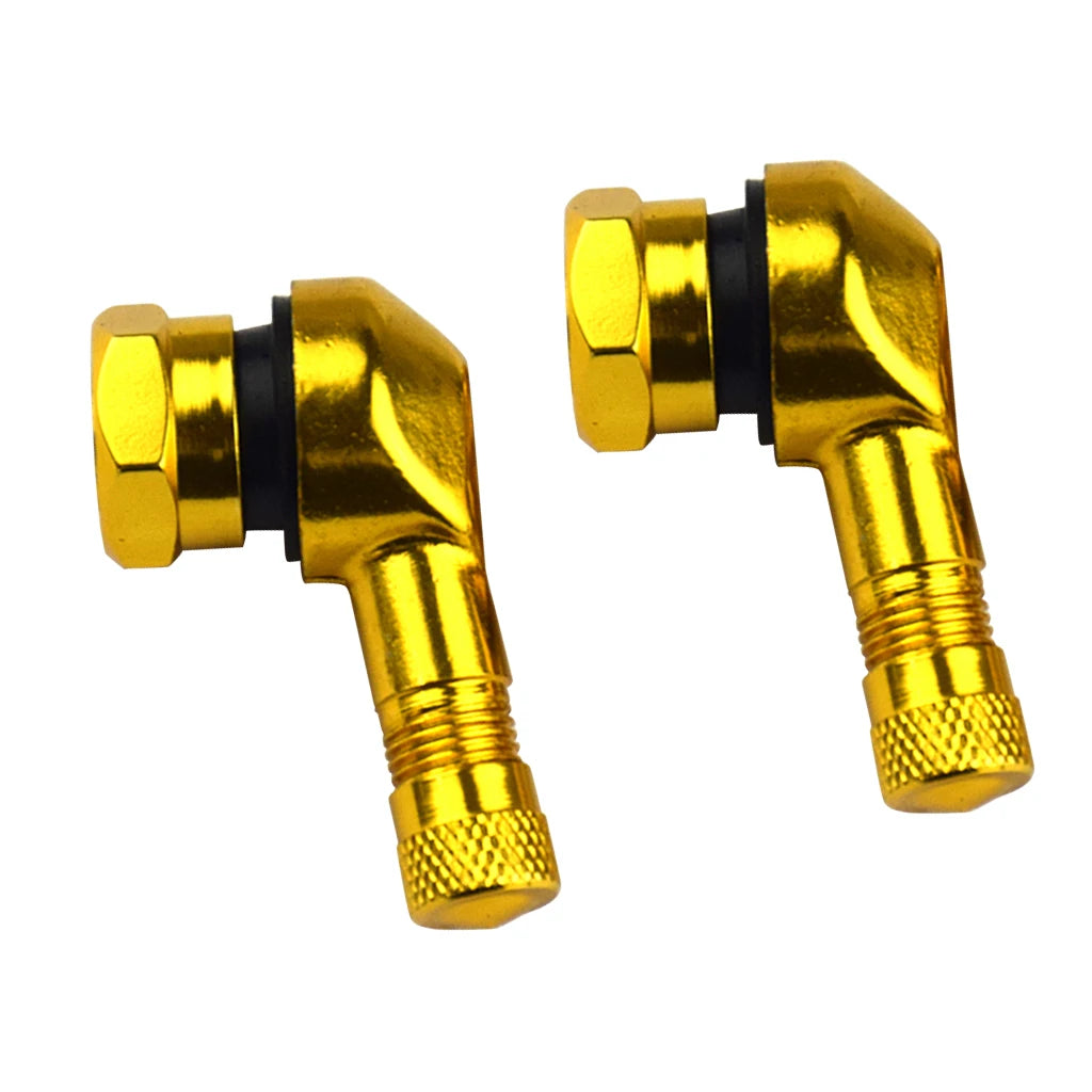 90 Degree Motorcycle Tire Valve Stems for Easy Pressure Checks