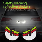 Reflective Devil Eye Car Decals for Enhanced Night Safety