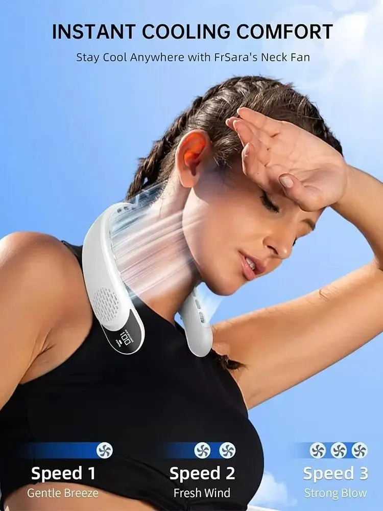 Foldable Bladeless Portable Neck Fan for Travel and Outdoor Cooling - 6