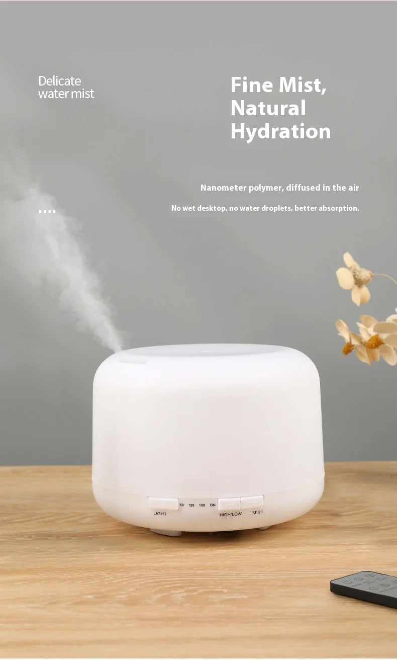 500ml Aromatherapy Essential Oil Diffuser with LED Night Light