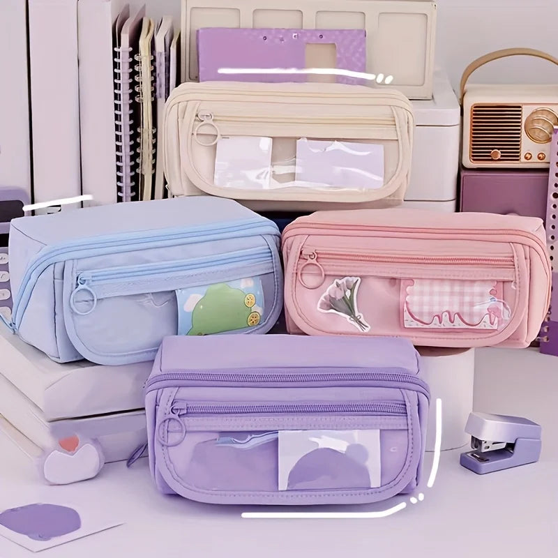 Large Capacity Multi-Layer Student Pencil Case