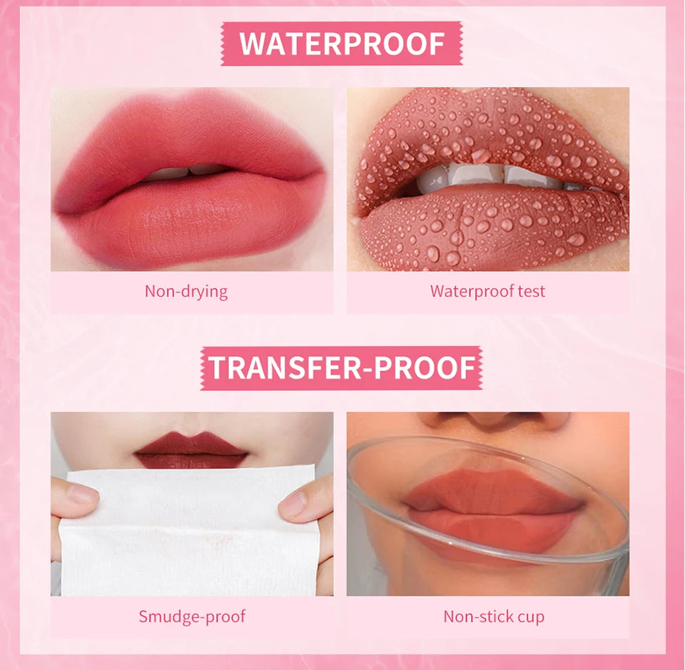 Waterproof 2-in-1 Matte Lip Tint and Liquid Blush - 11