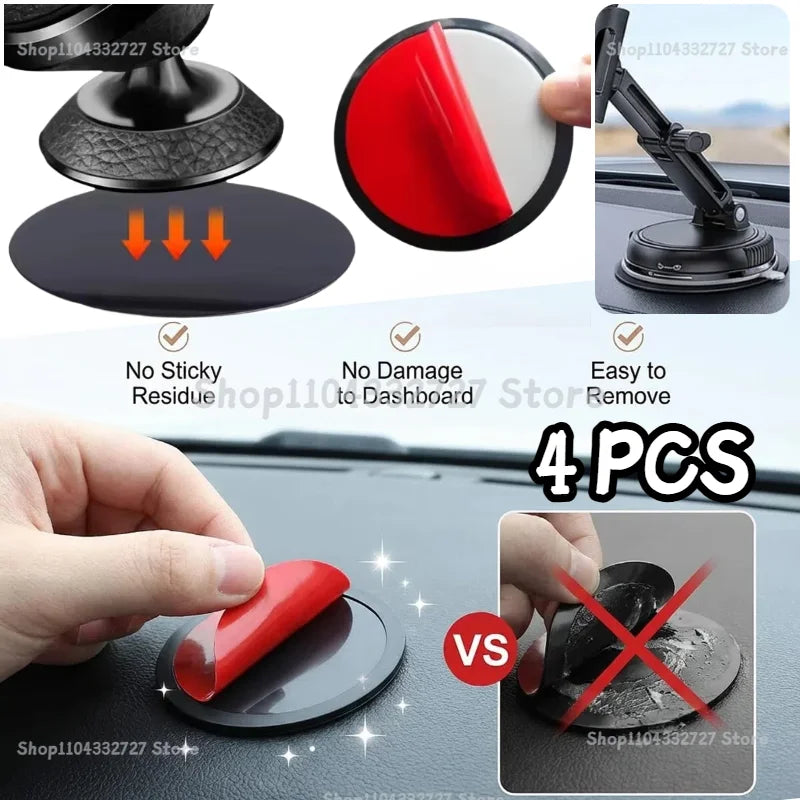 Adhesive Dashboard Mounting Disks for Car Suction Cup Holders - 1
