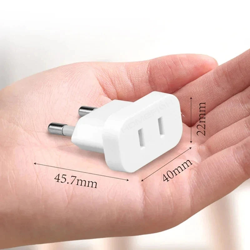 US to EU Power Plug Travel Adapter - 2