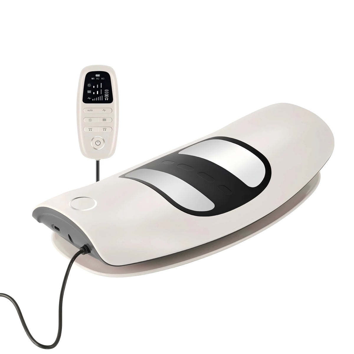 Electric Lumbar Back Stretcher and Massage Device