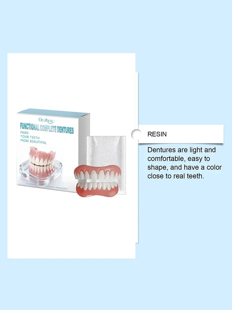 Instant Smile Comfort Dentures for Upper and Lower Teeth
