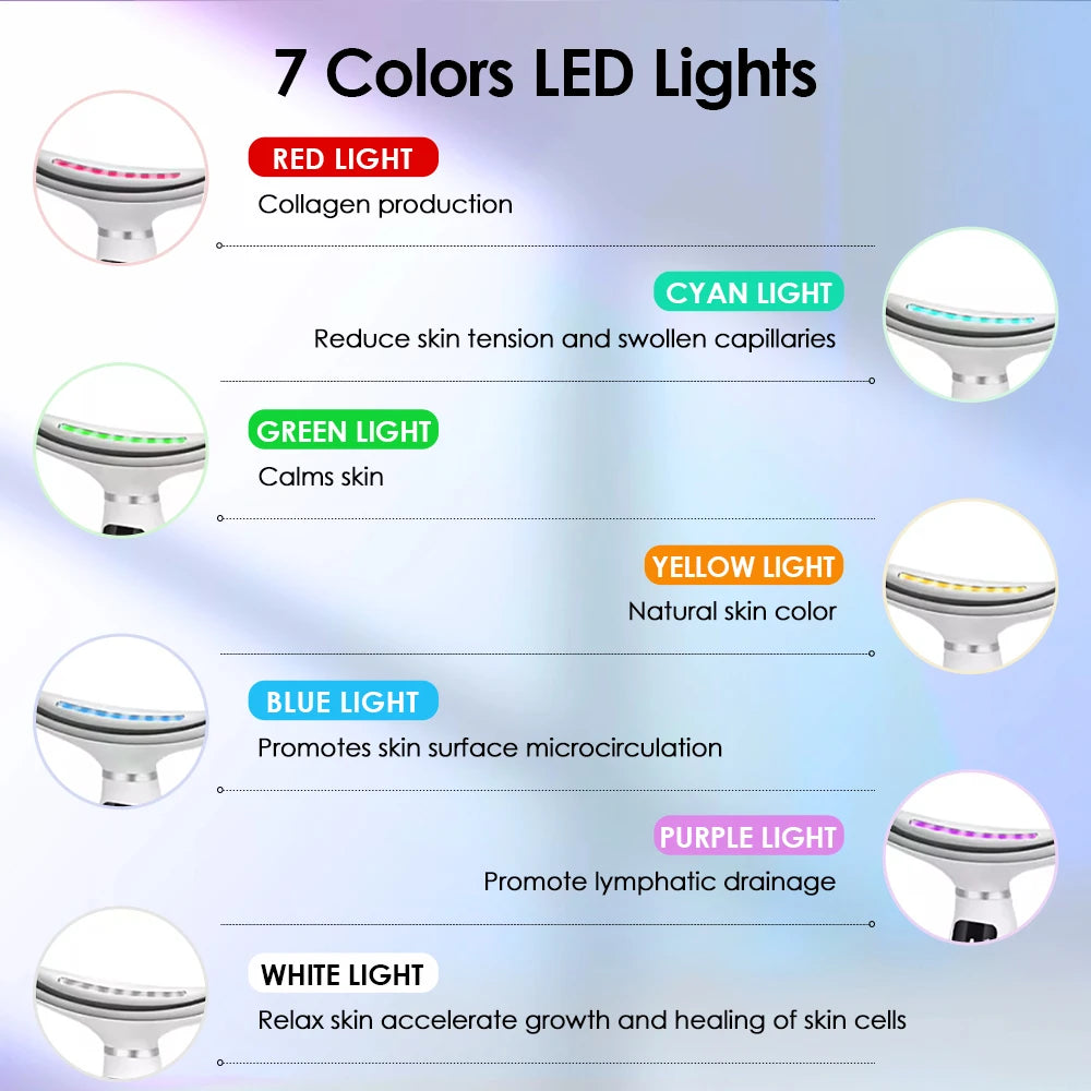 LED Facial and Neck Skin Tightening Beauty Massager