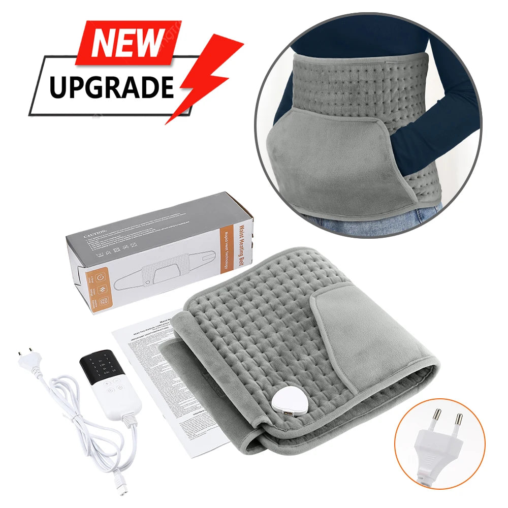 Electric Heated Waist and Back Support Wrap with Temperature Control