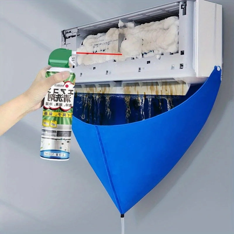 Waterproof Air Conditioner Cleaning Cover for Wall Units - 3