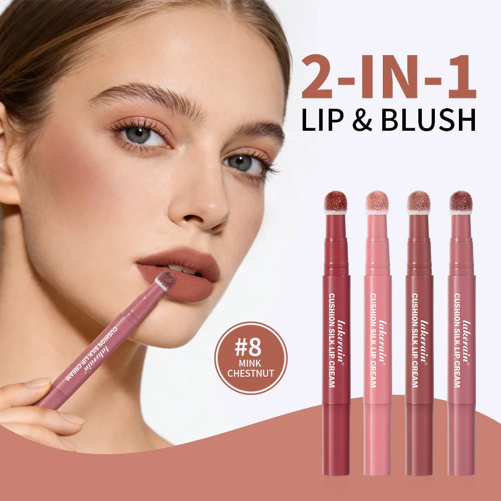 2-in-1 Waterproof Air Cushion Lip Cream and Blush - 1