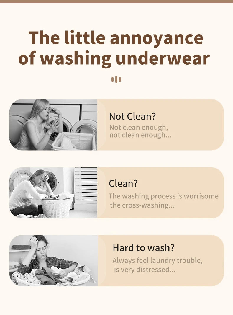 Portable Mini Washing Machine for Underwear and Small Clothes