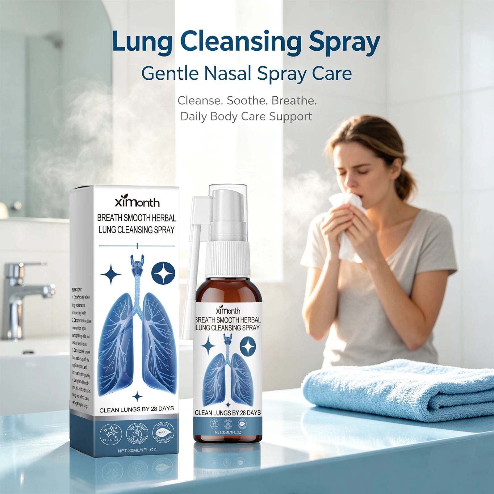 Herbal Nasal and Throat Cleansing Spray - 1