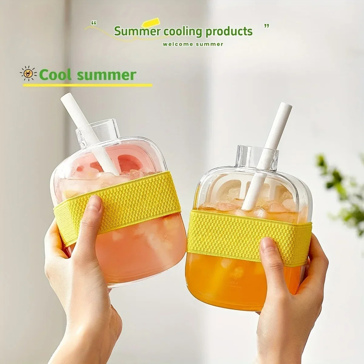 Portable Ice Cube Maker and Storage Bottle - 13