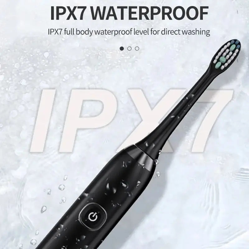 Rechargeable Sonic Electric Toothbrush with 8 Brush Heads