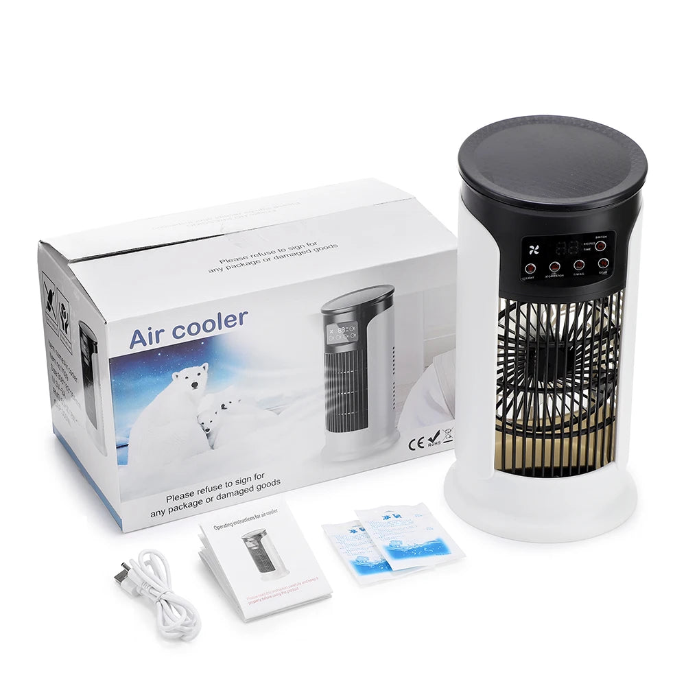 Portable Desktop Air Cooler and Humidifier Fan - 11