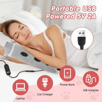 USB Heated Cat Plush Pillow with 5 Heat Settings and Timer